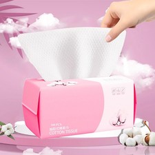 Face Towel 100 Count for Washing Soft Cotton Dry Wipes Facial Cloths Towelettes