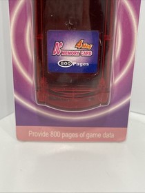 MEMORY CARD Dreamcast 4 meg Brand NEW Saves  800 Pages Of Game Data