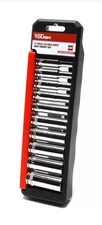 Hyper Tough 3/8-Inch Drive, Deep Well SAE Socket Set, 11-Piece, 1/4"-13/16"