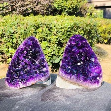 1080+1120g Natural Amethyst Geode Mineral Specimen Crystal Quartz  Decoration