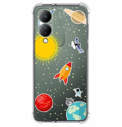 Cover Per Huawei P30 - Silicone Morbido Con Disegno Galassia Universo - HopMore Antiurto (Nero)