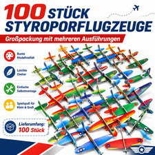 100 X Styroporflieger Styroporflugzeuge - Sty...
