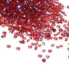 14000Pcs Acrylic Wedding Table Diamonds 3mm Crystals Gems Dark Red AB