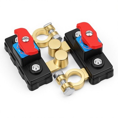 2Pcs 12V 24V Battery Disconnect Terminal Switch Kill Isolator Cut Off for Car RV
