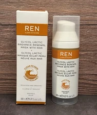 REN Glycol Lactic Radiance Renewal Mask - Full Size 1.7 oz Discontinued