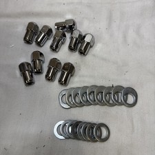 10 Lug Nuts 12 Chrome Mag Wheel .75 Shank Keystone Crager With Washers 10 Lug Nuts 12 Chrome Mag Wheel .75 Shank Keystone Crager With Washers
