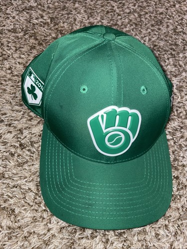 Milwaukee Brewers New Era 9forty Baseballmütze, Cap OSFA verstellbar 2018 grün