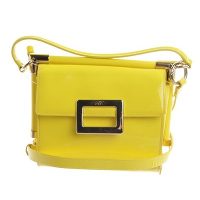Roger Vivier Schultertasche Gelb Sehr gut