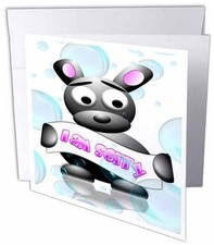 3D Rose gc 224318 2 Greeting Cards with Envelopes Set of 12 Greeting Card