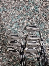 Ping S59 5-9, WW & 52 Wedge Iron Set / Yellow Dot/ ZZ65 . R Steel Shafts