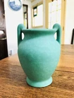 Vintage WELLER Vase/Art Pottery/Arts & Crafts/Matte Green 1920-30s /Inscribed