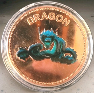 #ad Mythical Creatures 1oz Troy Copper Collection BIGFOOT amp; DRAGON $13.00