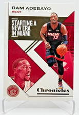 Bam Adebayo 2019-20 Panini Chronicles Starting a New Era in Miami Insert Card #3