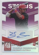2015 Elite Signatures Status Purple Die-Cut 44/99 Yorman Rodriguez #8 Auto 1q2