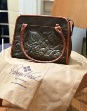 patricia nash small paris satchel.  Olive gre...