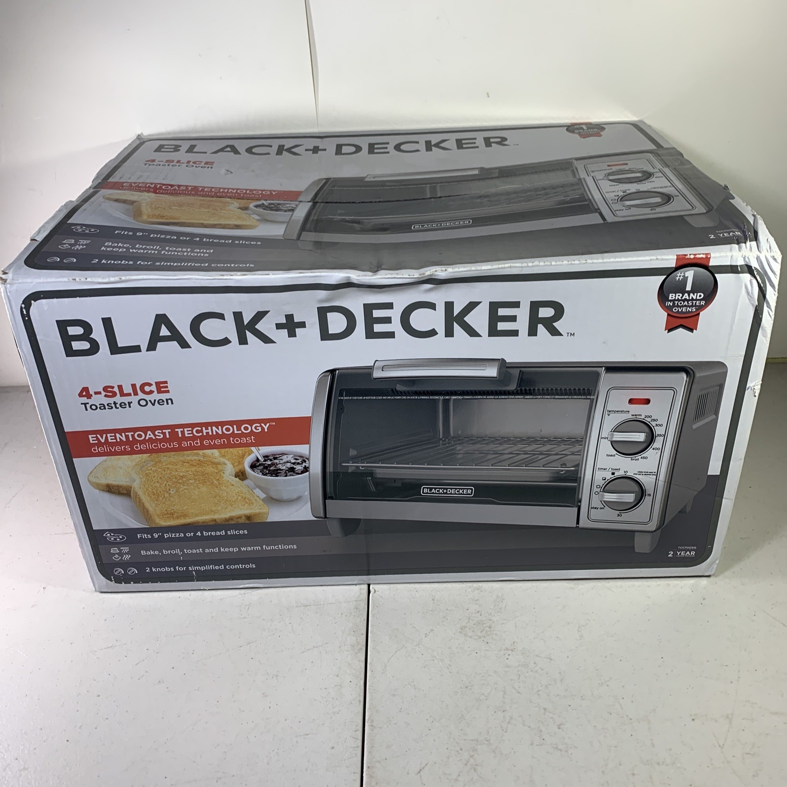 BLACK+DECKER 4 Slice Toaster Oven TO1701SG