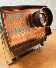 Vintage View-Master Deluxe Projector No. 2441 in Box Atomic Mid-Century - 1950s