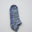 Women's BOMBAS Space Dye Performance Gripper Honeycomb Ankle Socks L Purple  — photo 1