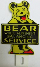 Bear Service Metal License Plate Topper Bear Service Metal License Plate Topper