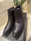 Mezlan Men's Blackmore Crocodile Dress Boot in Brown — photo 5