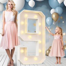 Ledido 4FT Marquee Light Up Numbers 9, Easy to Assemble Marquee Numbers 4 Feet T