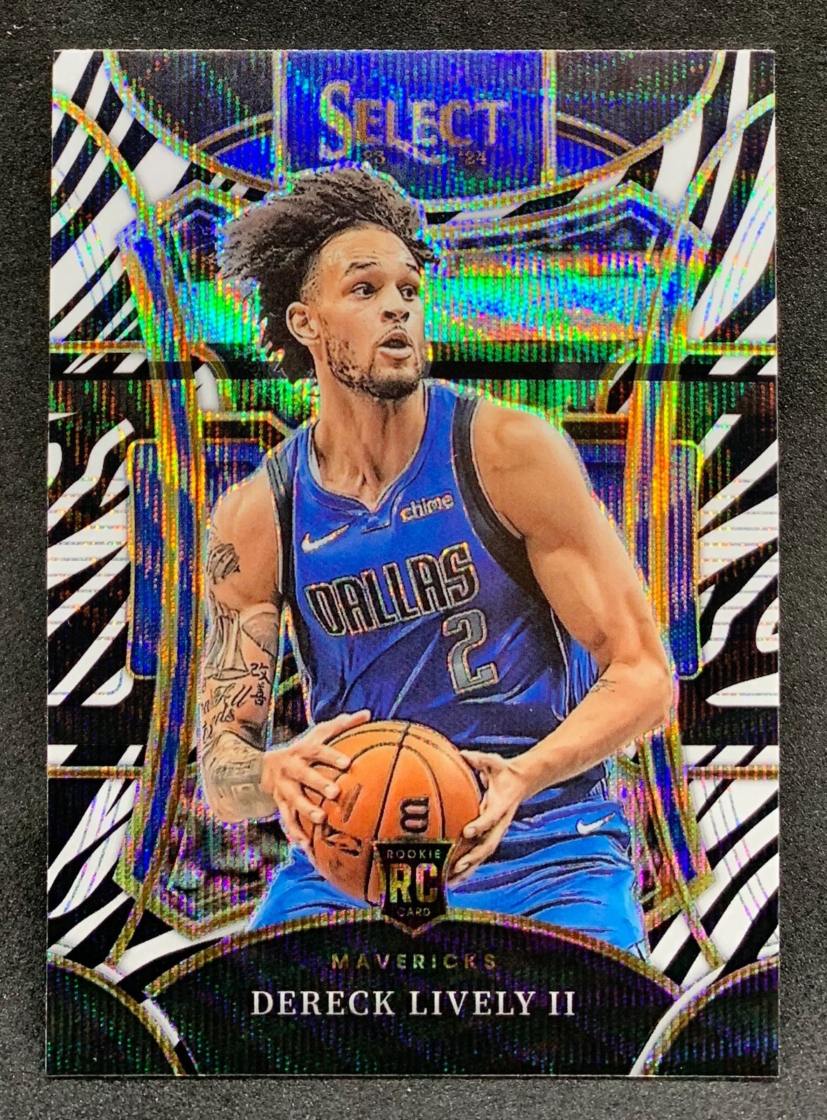 2023-24 Select DERECK LIVELY II Mezzanine Zebra Prizm Rookie Case Hit RC SP #313