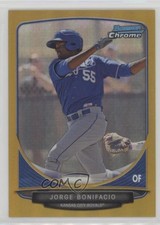2013 Bowman Prospects Chrome Gold Refractor 47/50 Jorge Bonifacio #BCP77 3k7
