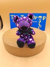 Vintage 1998 Grateful Dead Dark Star 7" Beanbag Plush Bear Liquid Blue
