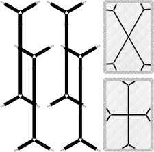 4 Pcs Bed Sheet Straps, Adjustable Fitted Sheet Clips Keeping Sheets Place Heavy