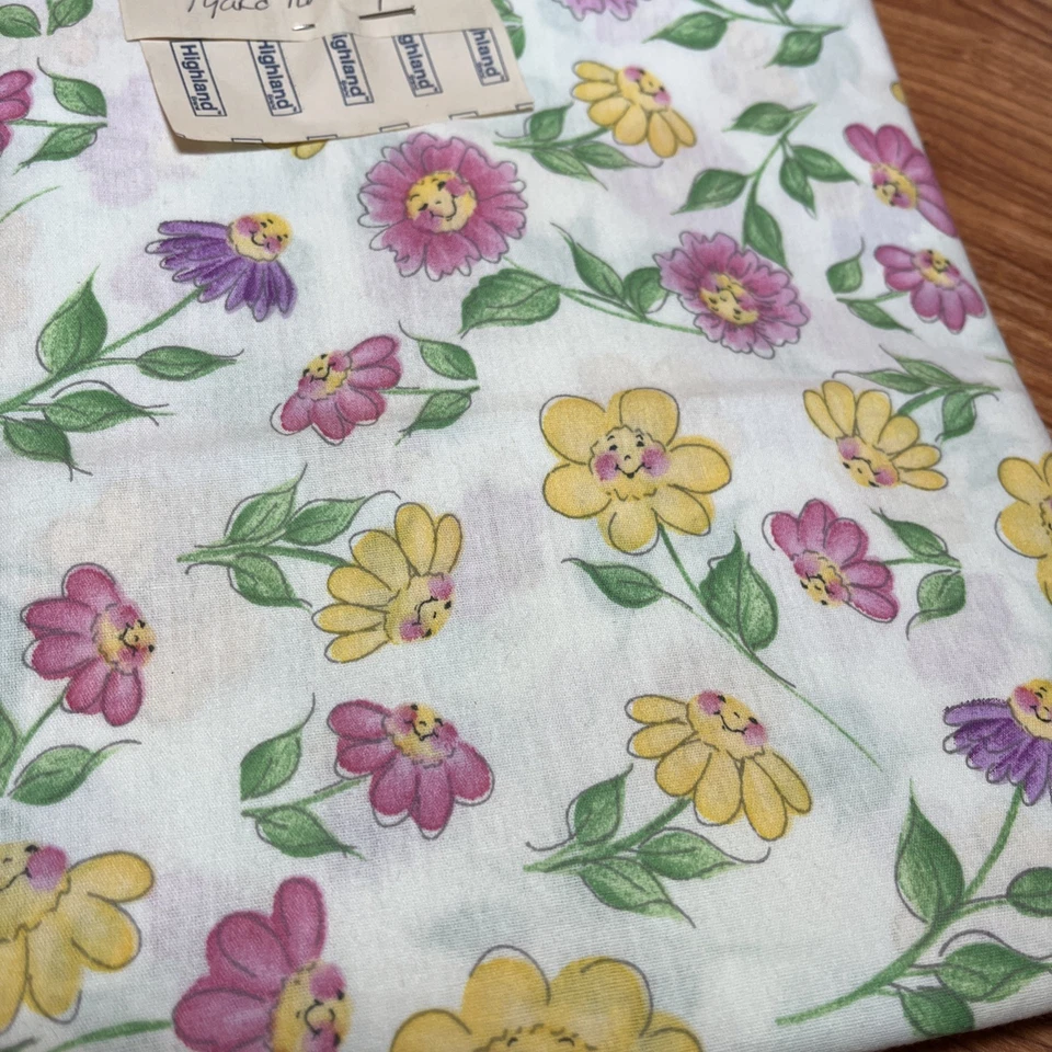 Lot of 2  Flower Party Small Tossed Flowers Daisy Kingdom Fabric Donna Dewberry - Image 2 of 4