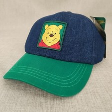 Vintage Disney Store Exclusive Winnie The Pooh Adjustable Hat Cap Denim NWT