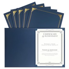25 Packs Certificate Holders, Navy Blue Certificate Covers, Diploma Holders, ...