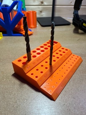 Metrischer Bohrer-Organizer für Größen 1 mm bis 13 mm, Farbwahl