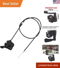 Thumb Throttle Cable, 7/8'' 22mm Accelerator Control Handle Assembly, Aluminu...