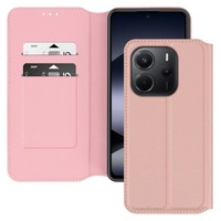 Avizar,Classic Edition Kunstlederetui Redmi Note 14 4G,Champagnerrosa