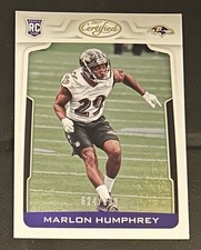 2017 Panini Certified Rookies /999 Marlon Humphrey RC #157 Baltimore Ravens