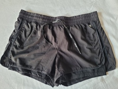 HIND Stretch Black Running Shorts Women's Size Large Lined