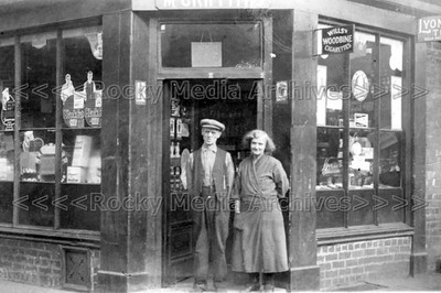 pyy-71 Shopfront, M Griffiths, Tobacco & Provisions, Unlocated. Photo