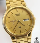 Seiko Quartz Gold-Toned 34mm Case Vintage Wrist Watch, Boeing Logo Dial engraved