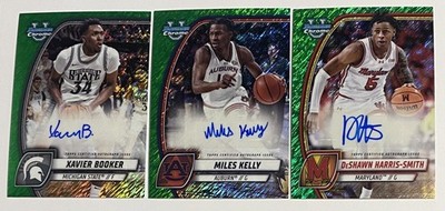 2024 Bowman Chrome - Booker Kelly Harris Smith Green Shimmer Refractor Auto RC