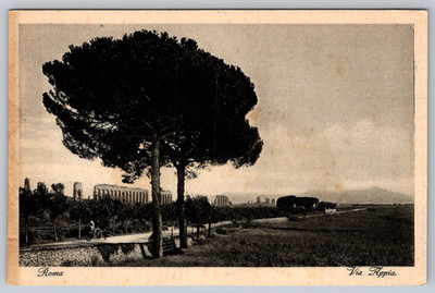 c1920s Roma Via Appia Esare Capello Milano Antique Postcard