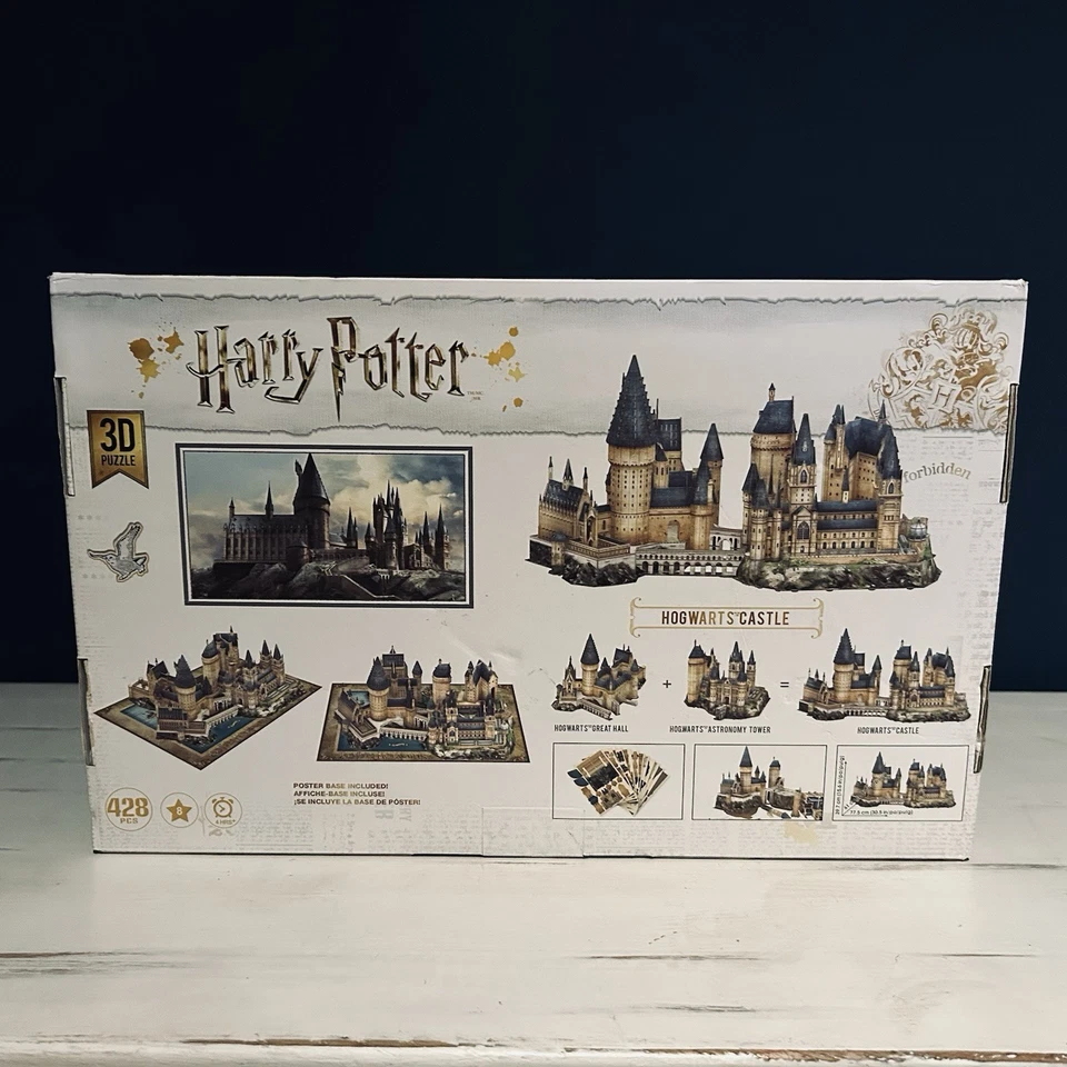 Harry Potter Mundo Mágico Castillo de Hogwarts 3D Puzzle 428 Piezas, Caja Sellada Foto 2 de 2