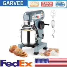 Commercial Food Mixer 20 QT with Timing Function 1100W 110V 3 Speeds Adjustable