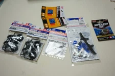 Tamiya Mini 4WD Upgrade Parts Set Carbon Plate Roller Bearing Motor Accessory