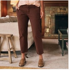 Frank  Eileen Wicklow Italian Chino Pants in Chocolate Brown 4