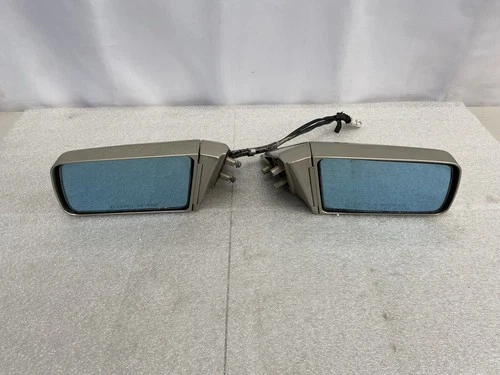 1984-1989 Nissan Z31 300ZX OEM Pair Silver LH RH Defog Power Door Mirrors
