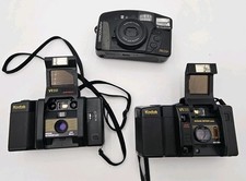 Lot Of 3 Cameras Kodak VR35 35mm  Fujifilm Cam - No Battery - Untested