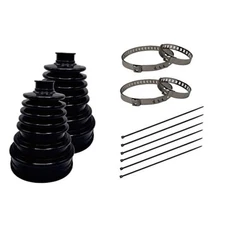 CV Axle Boot with 4 Stainless Steel Clamps & 6 Cable Ties,Waterproof & 