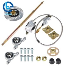 Go Kart ATV 32" Live Rear Axle Kit  Brake Assembly  Sprocket Hub Drift Trike