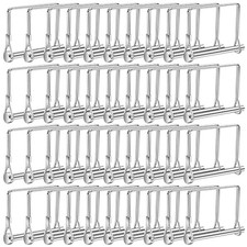 40 Pcs Square Coupler Pin 1/4 Inch Safety Shaft Locking Pin Wire Trailer Pin Car